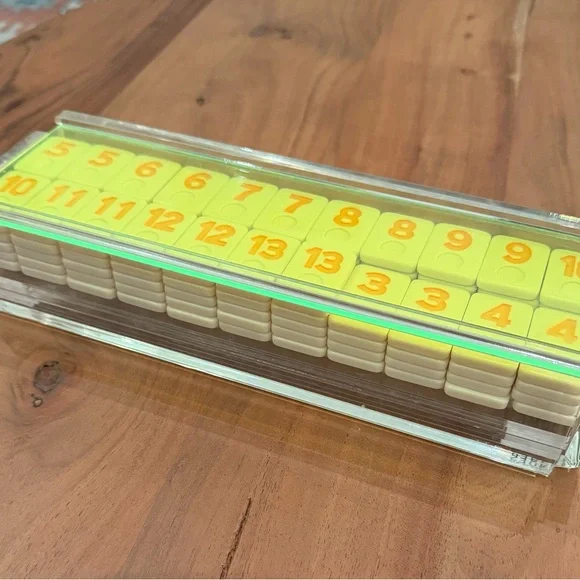 Modern Lucite Rummikub Tile Set - Picture 4 of 5
